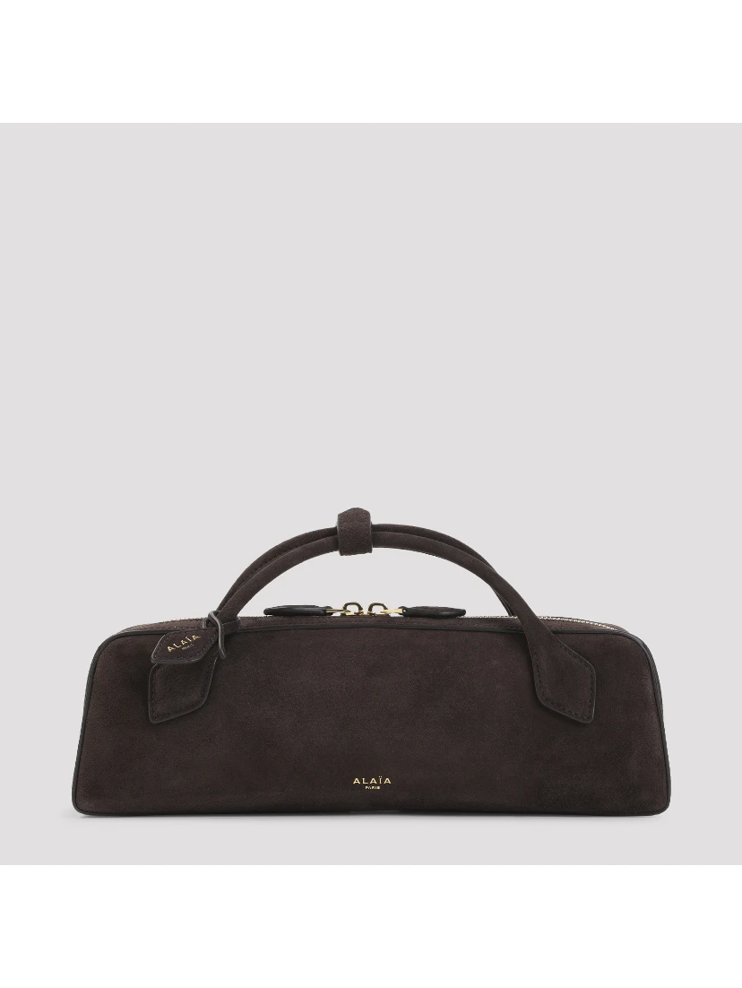 Alaïa Teckel Suede Clutch