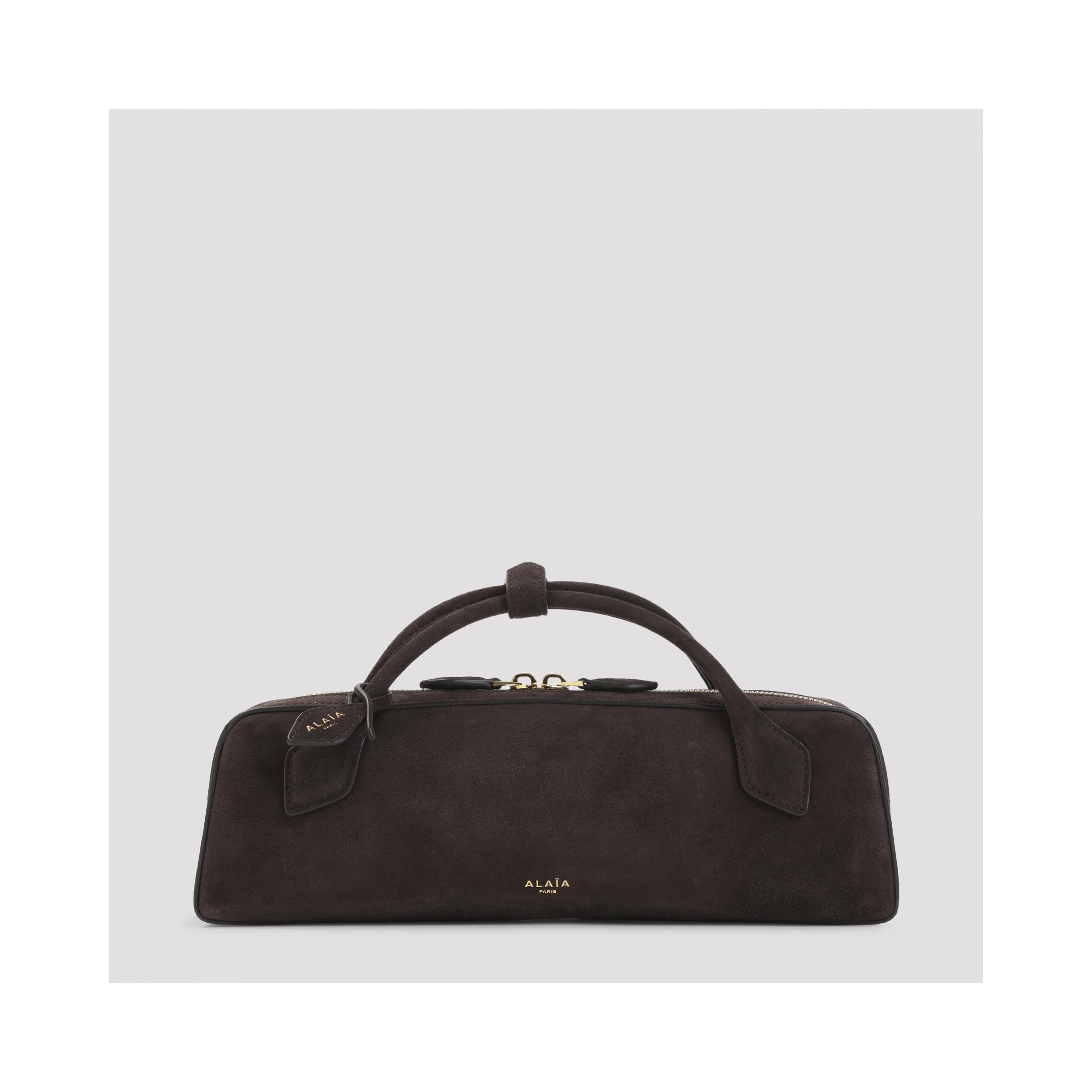 Alaïa Teckel Suede Clutch