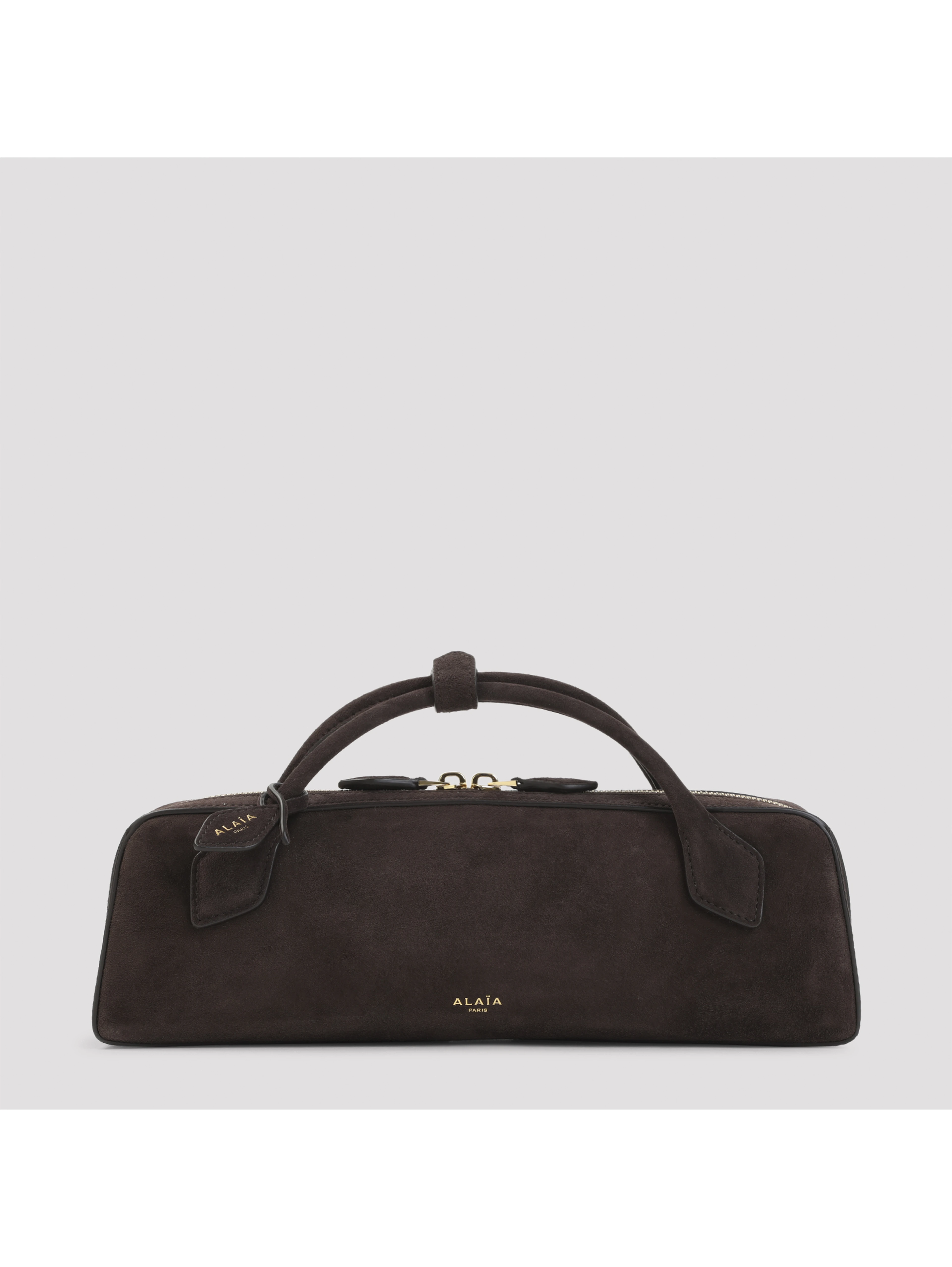 Alaïa Teckel Suede Clutch