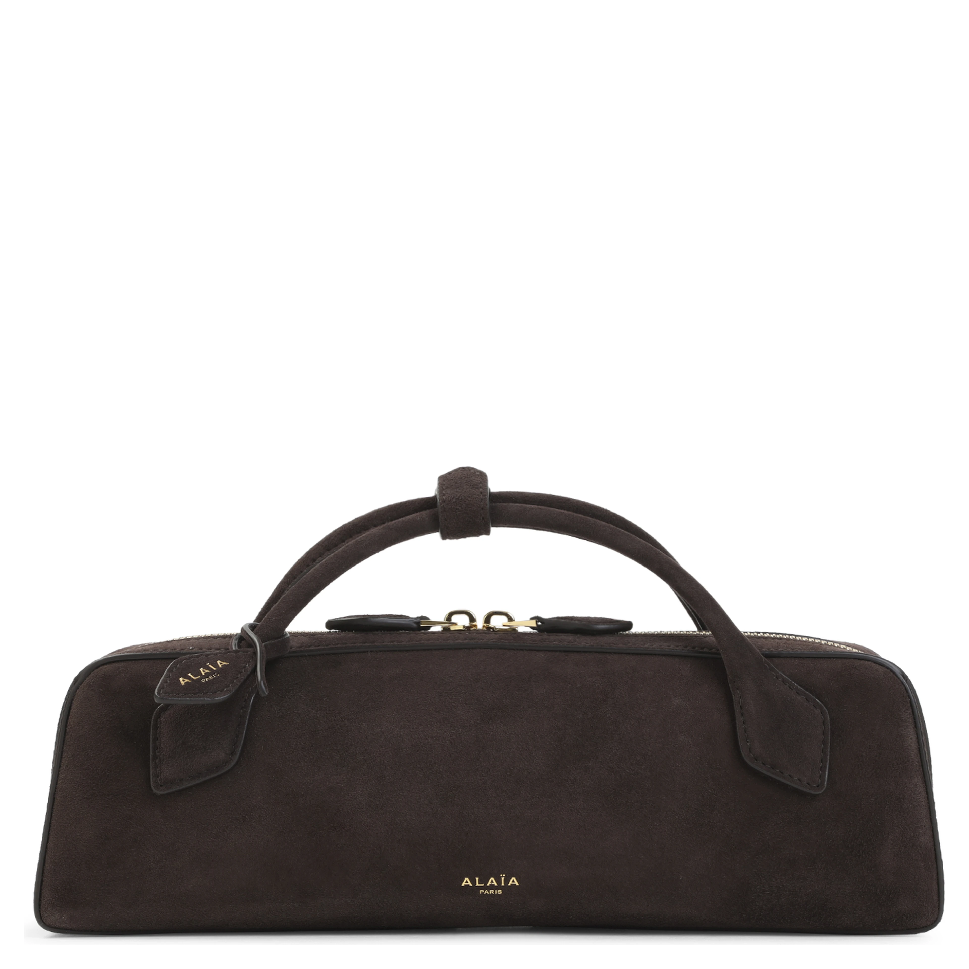 Alaïa Teckel Suede Clutch