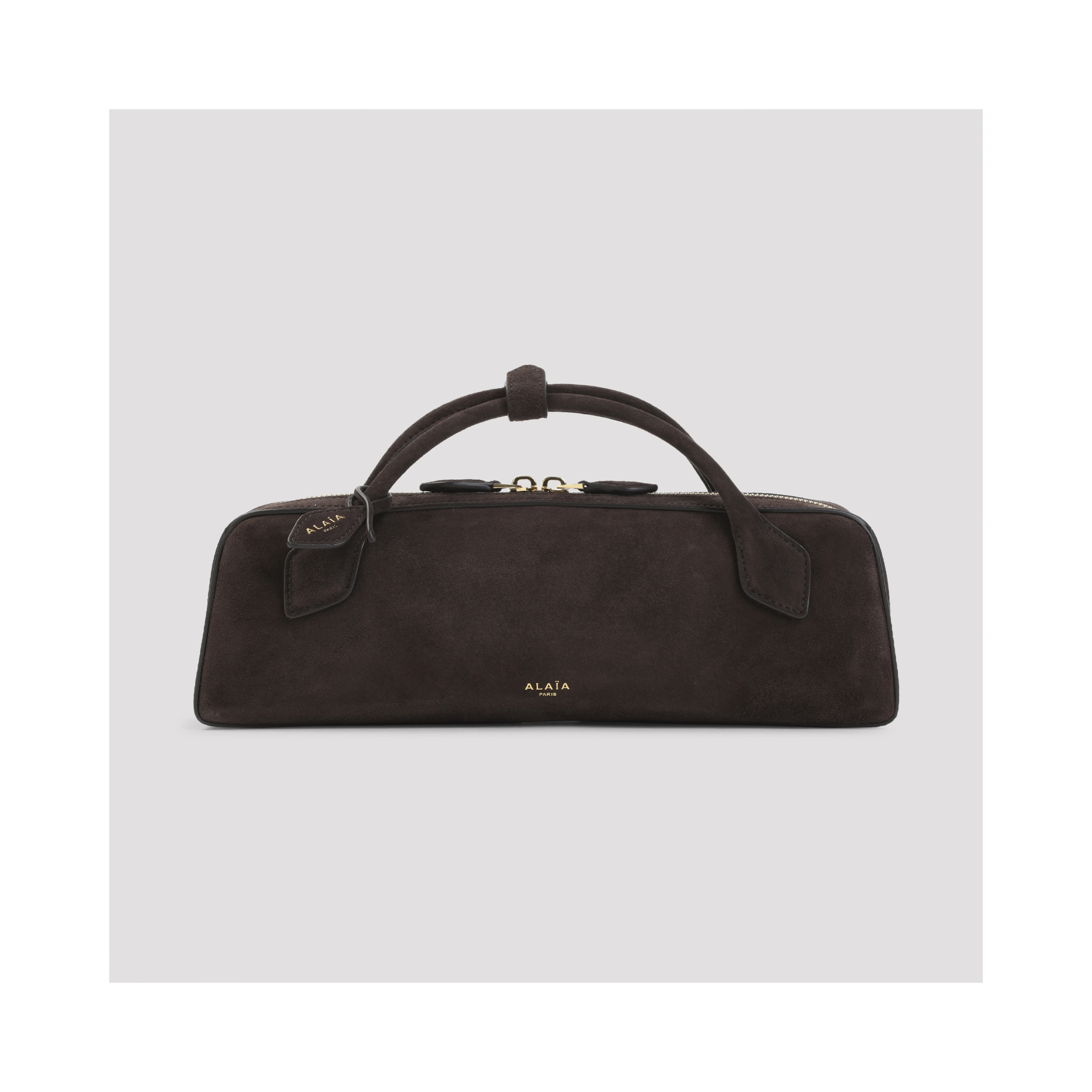 Alaïa Teckel Suede Clutch