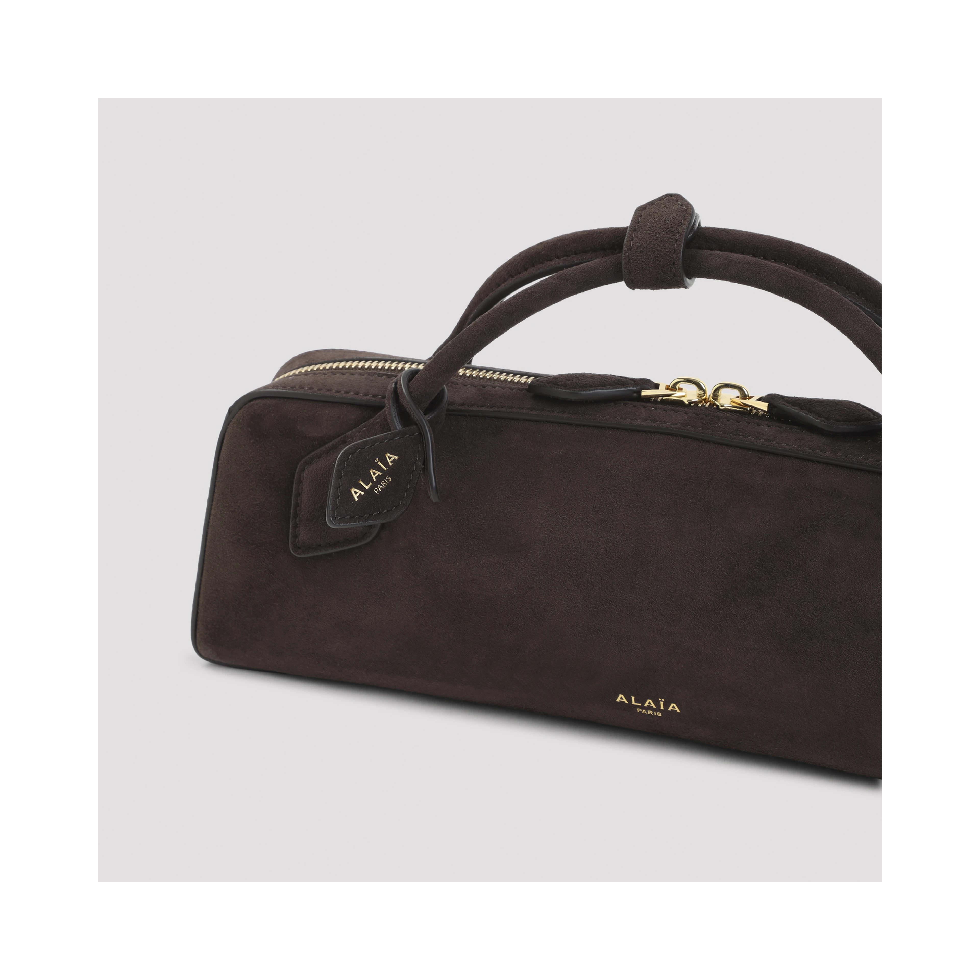 Alaïa Teckel Suede Clutch