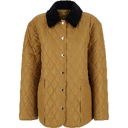 DRANEFELD beige Jacket with logo lettering on the front in Tech Fabric women