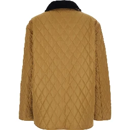 DRANEFELD beige Jacket with logo lettering on the front in Tech Fabric women