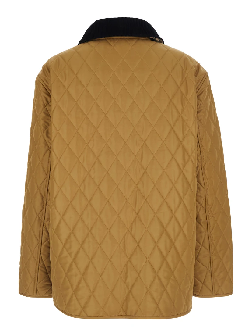 DRANEFELD beige Jacket with logo lettering on the front in Tech Fabric women