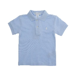Light blue Polo Shirt with Pony logo on the front in cotton baby
