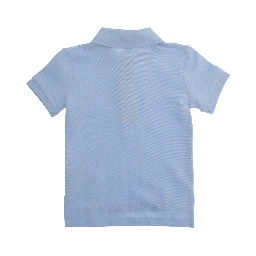 Light blue Polo Shirt with Pony logo on the front in cotton baby