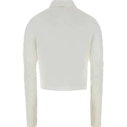 RIB SLEEVE SHIRT COTTON POPLI