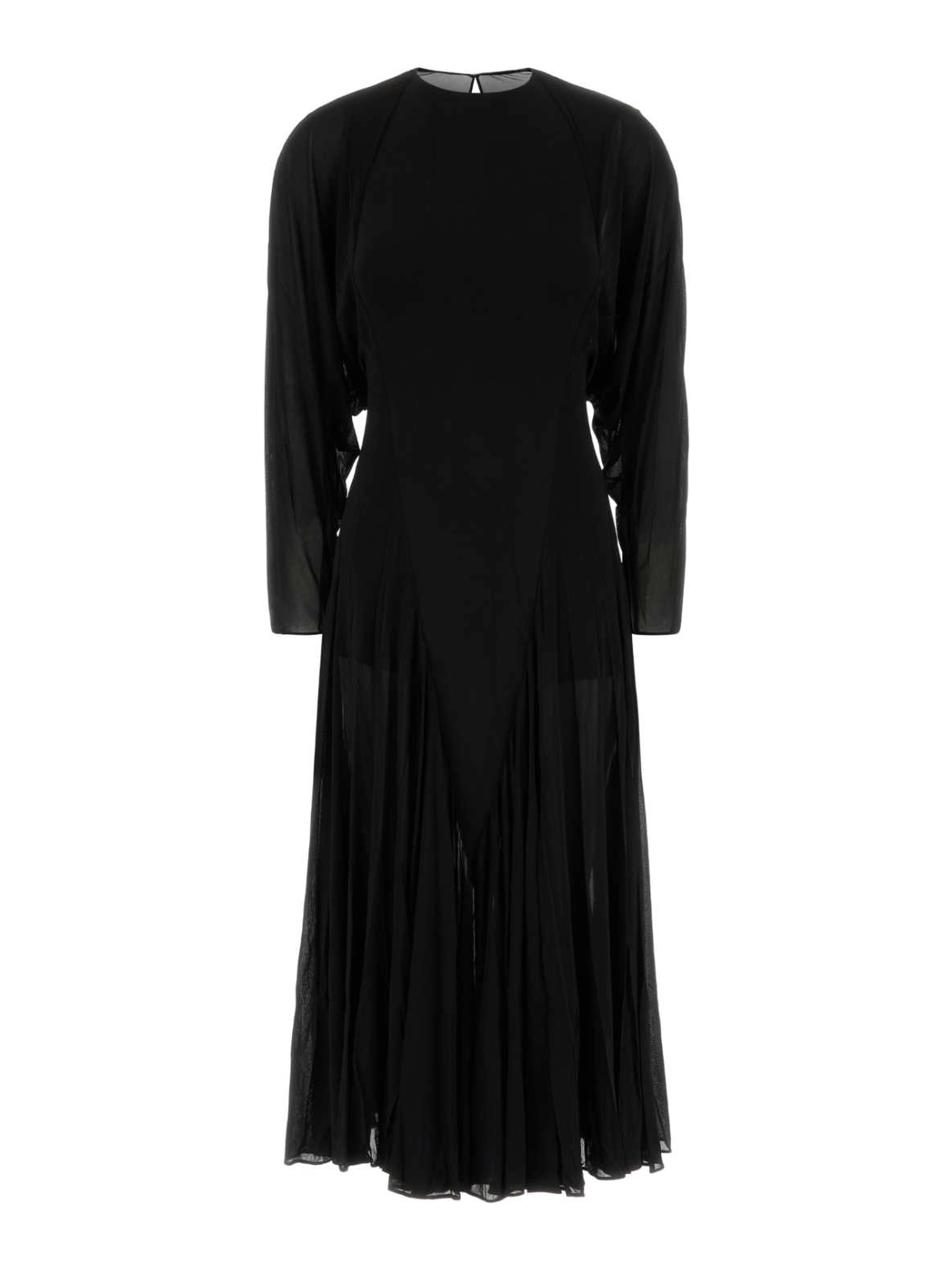 FIT AND FLARE DRESS OPAQUE JERSEY