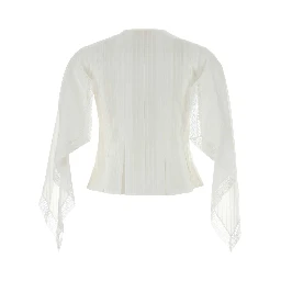 DRAPED SLEEVE TOP