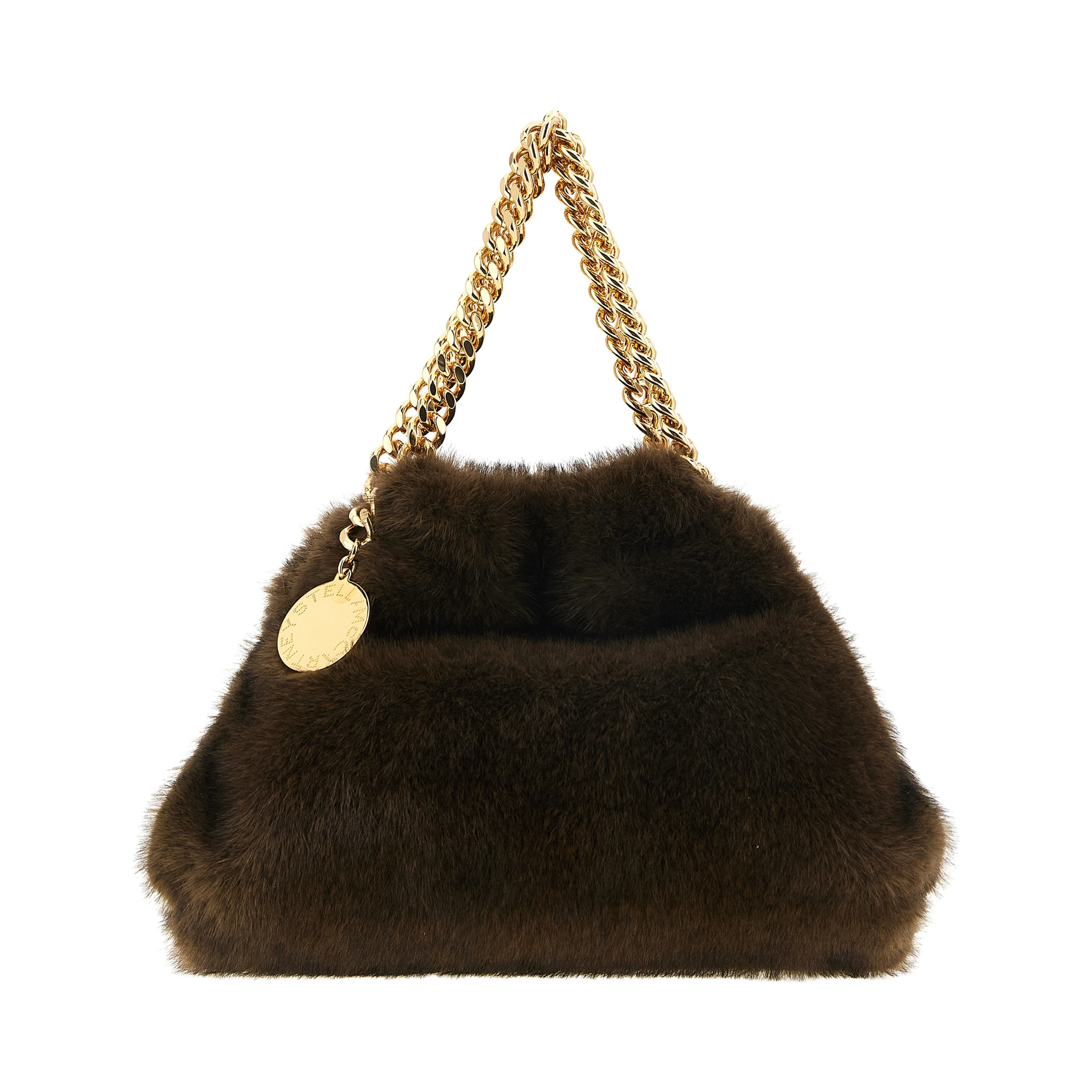 Brown Polyester Handbag