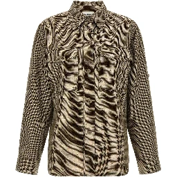 Brown Polyester Blouse