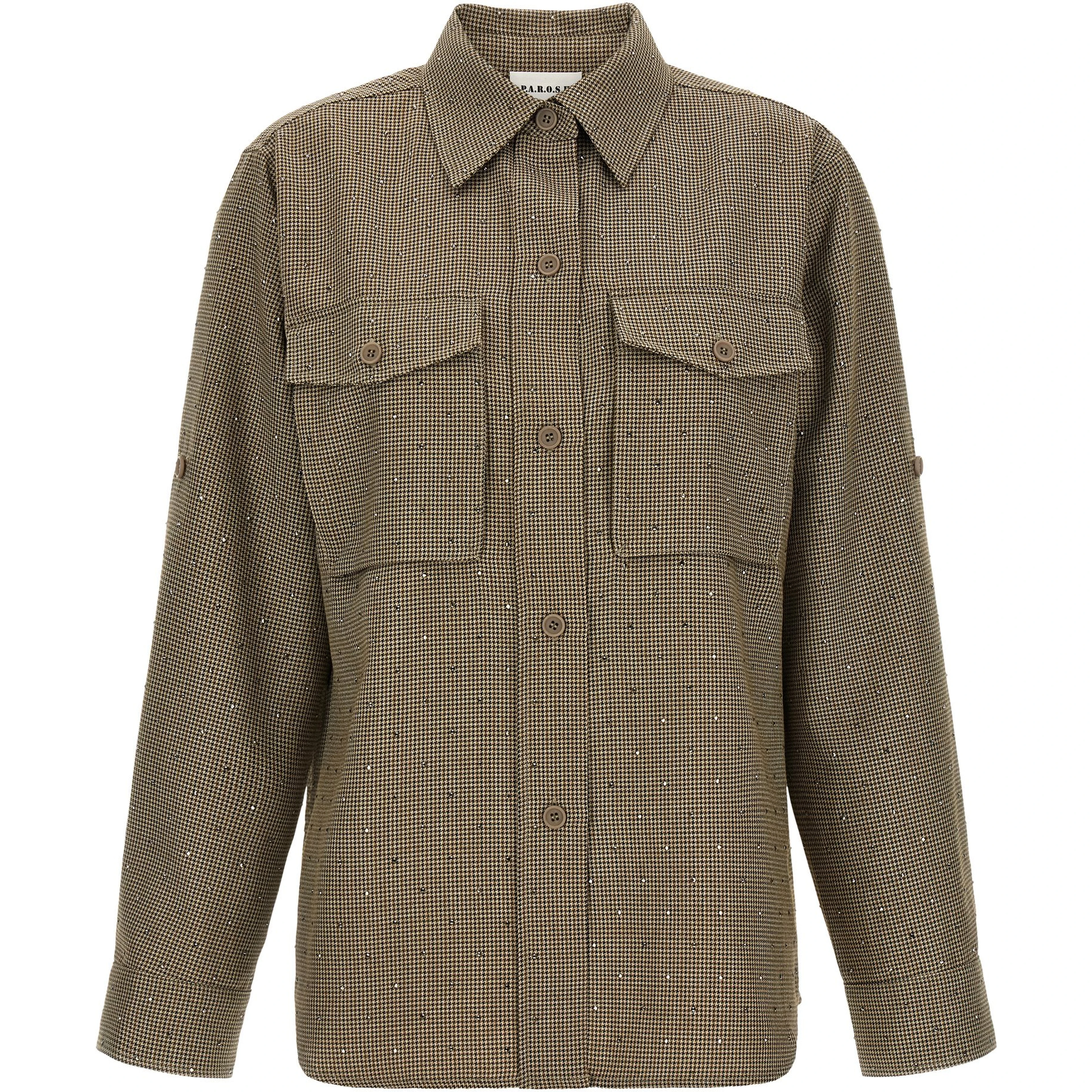 Brown Polyester Blouse