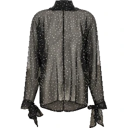 Black Polyester Blouse