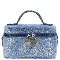 Blue Polyester Crossbody Bag