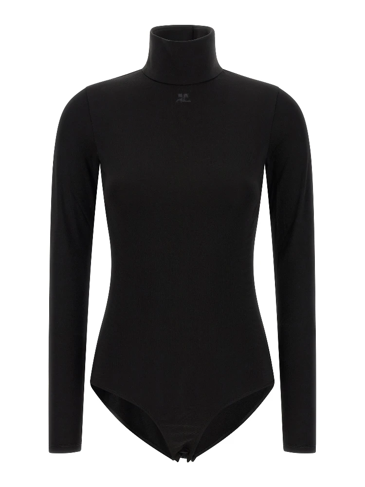 Black Viscose Bodysuit