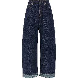 Blue Cotton Relaxed Fit Jeans