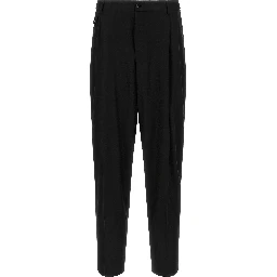 Black Virgin Wool Dress Pants