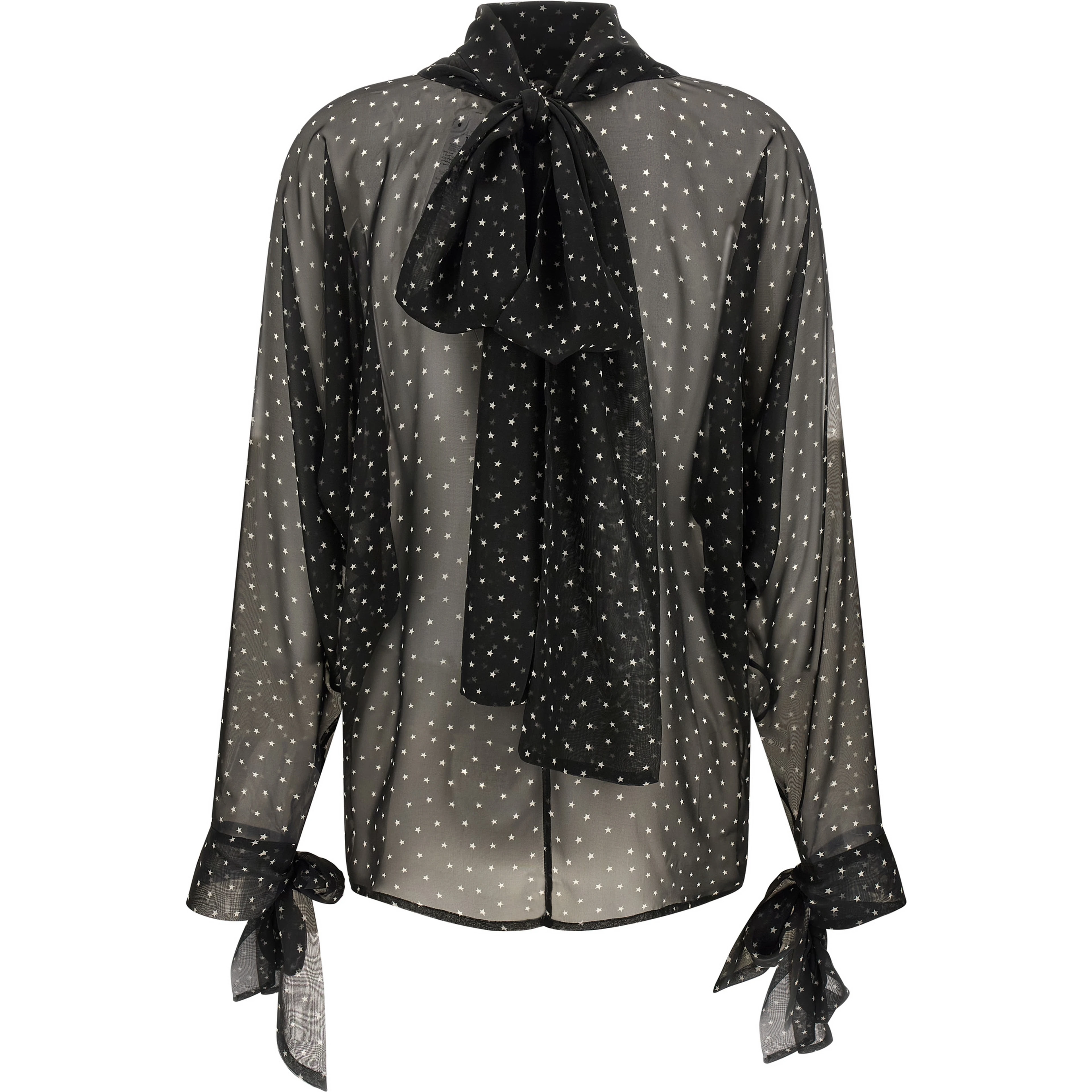 Black Polyester Blouse