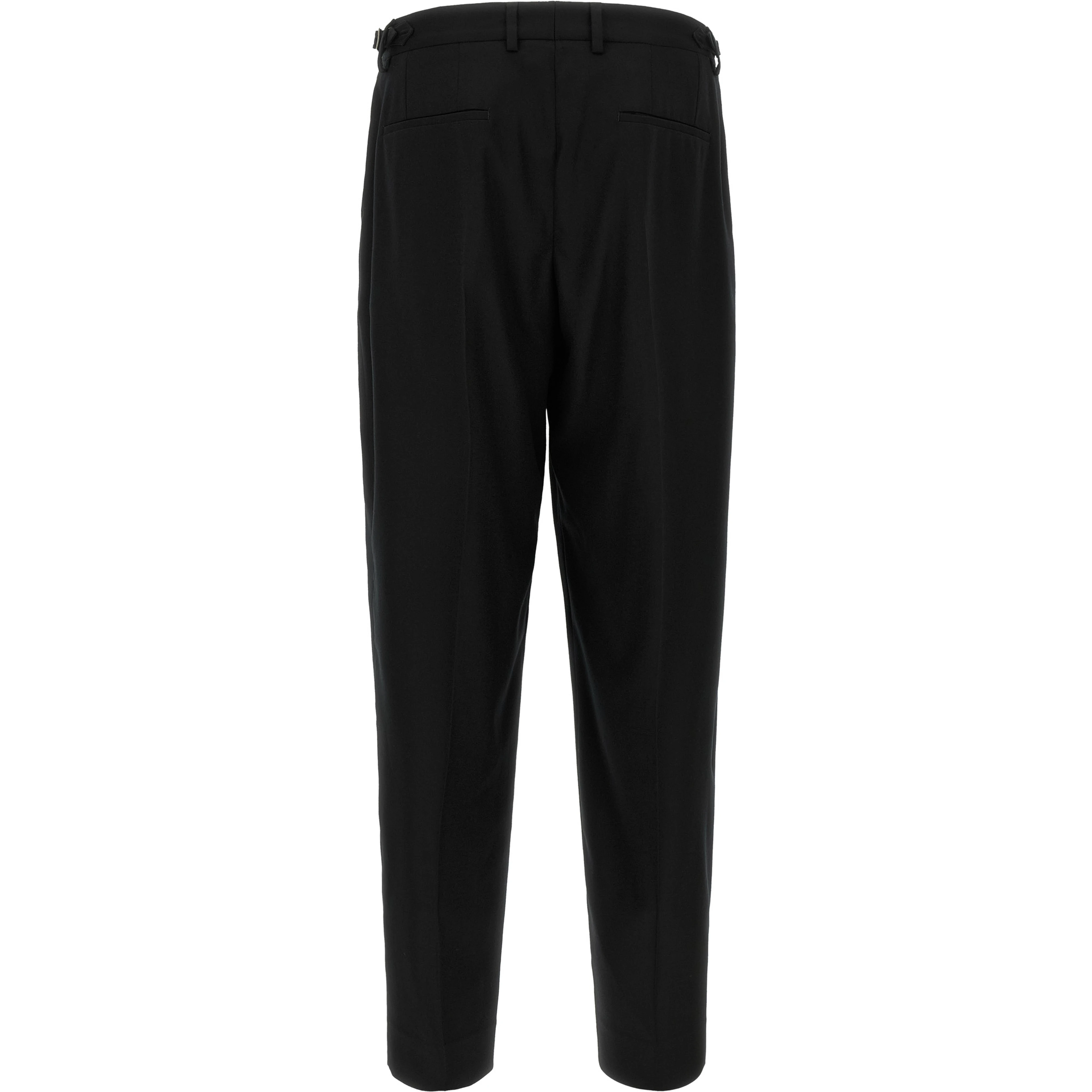 Black Virgin Wool Dress Pants