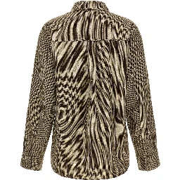 Brown Polyester Blouse