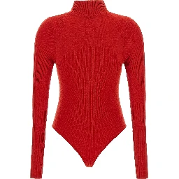 Red Wool Bodysuit
