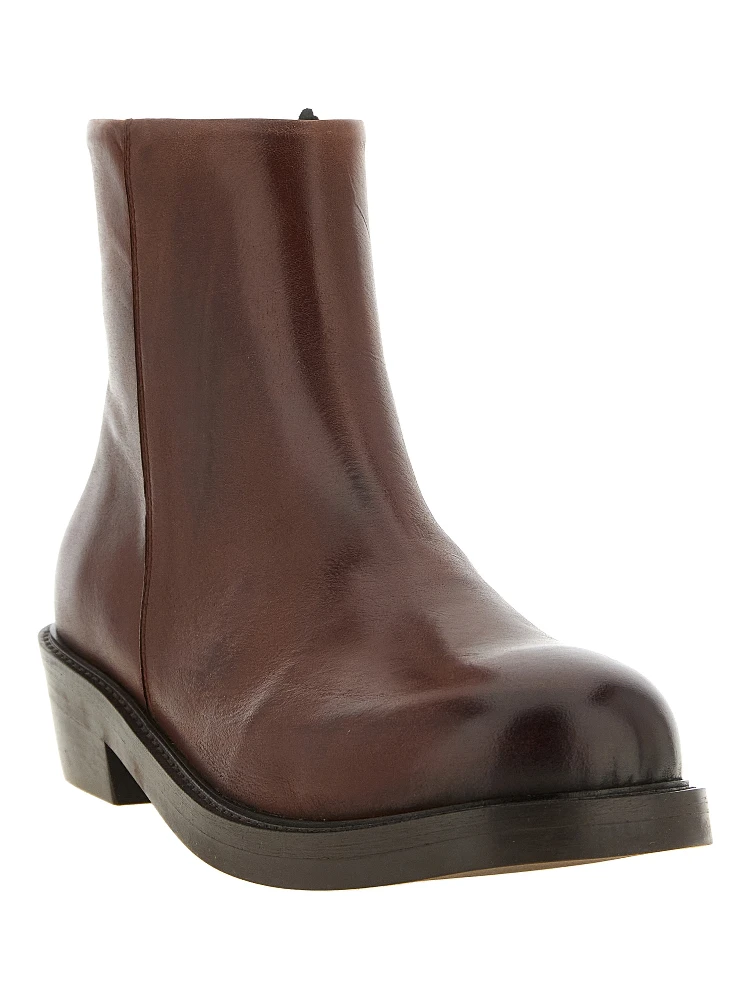 Brown Calfskin Ankle Boots alternative