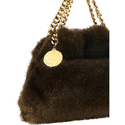 Brown Polyester Handbag