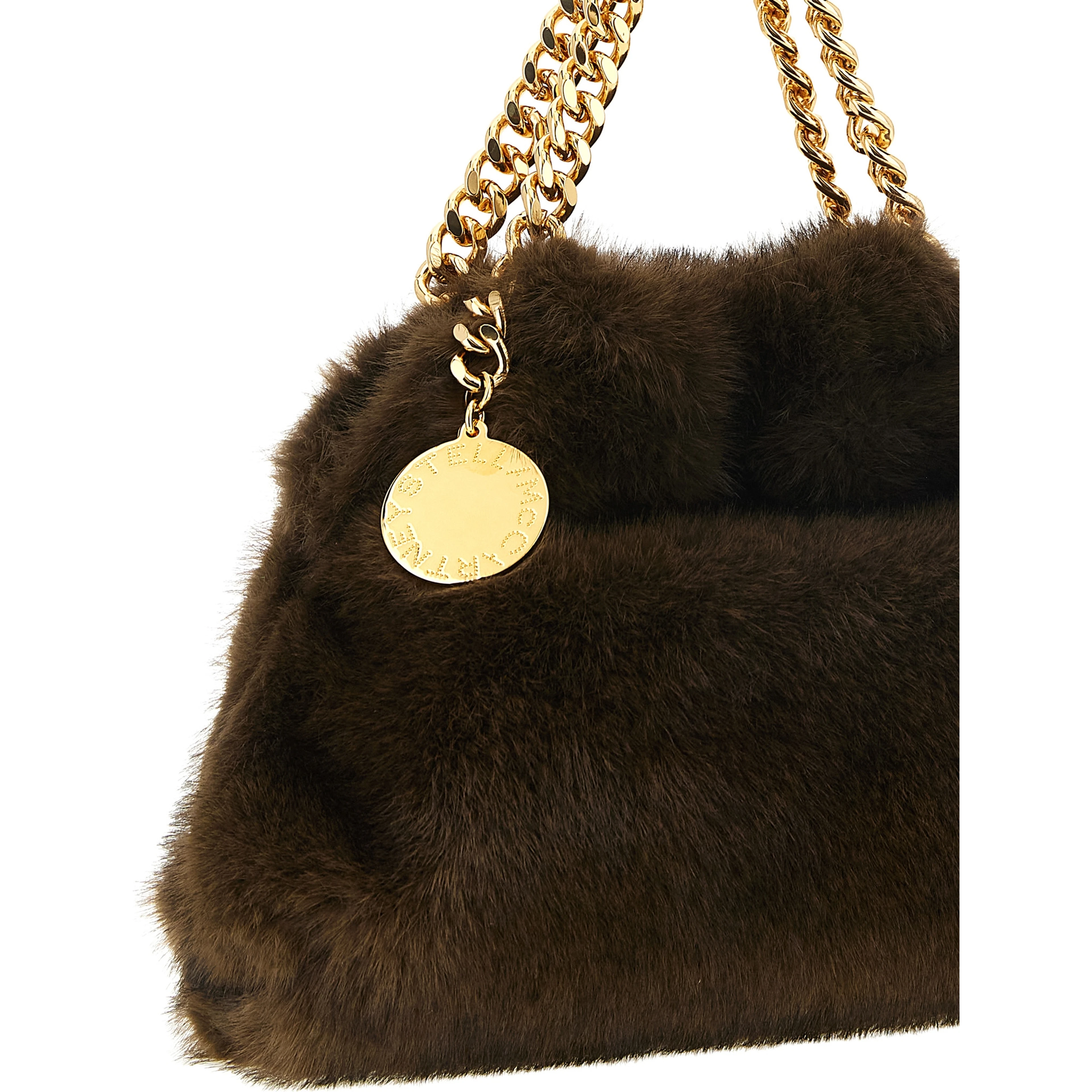 Brown Polyester Handbag