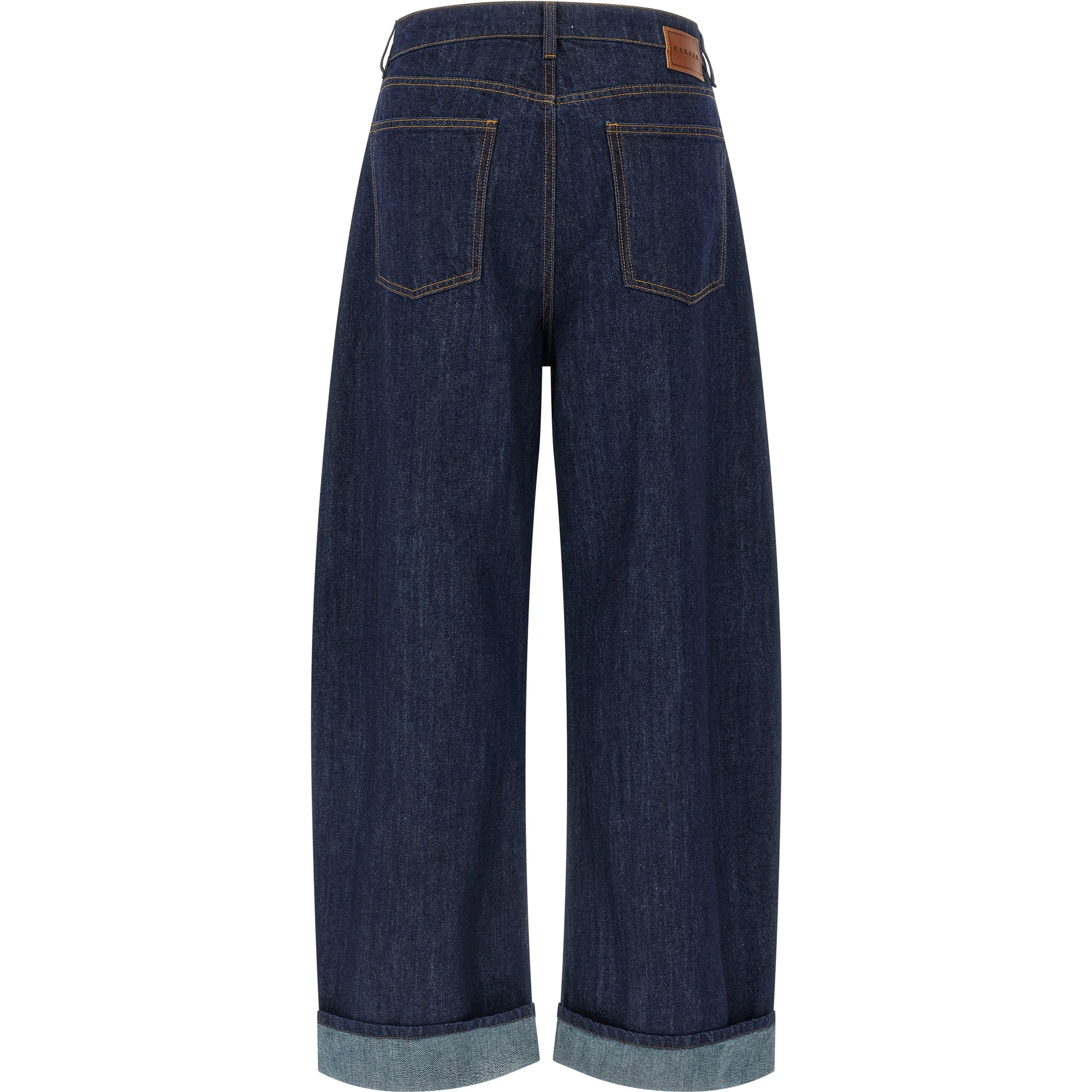 Blue Cotton Relaxed Fit Jeans