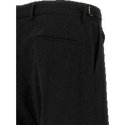 Black Virgin Wool Dress Pants