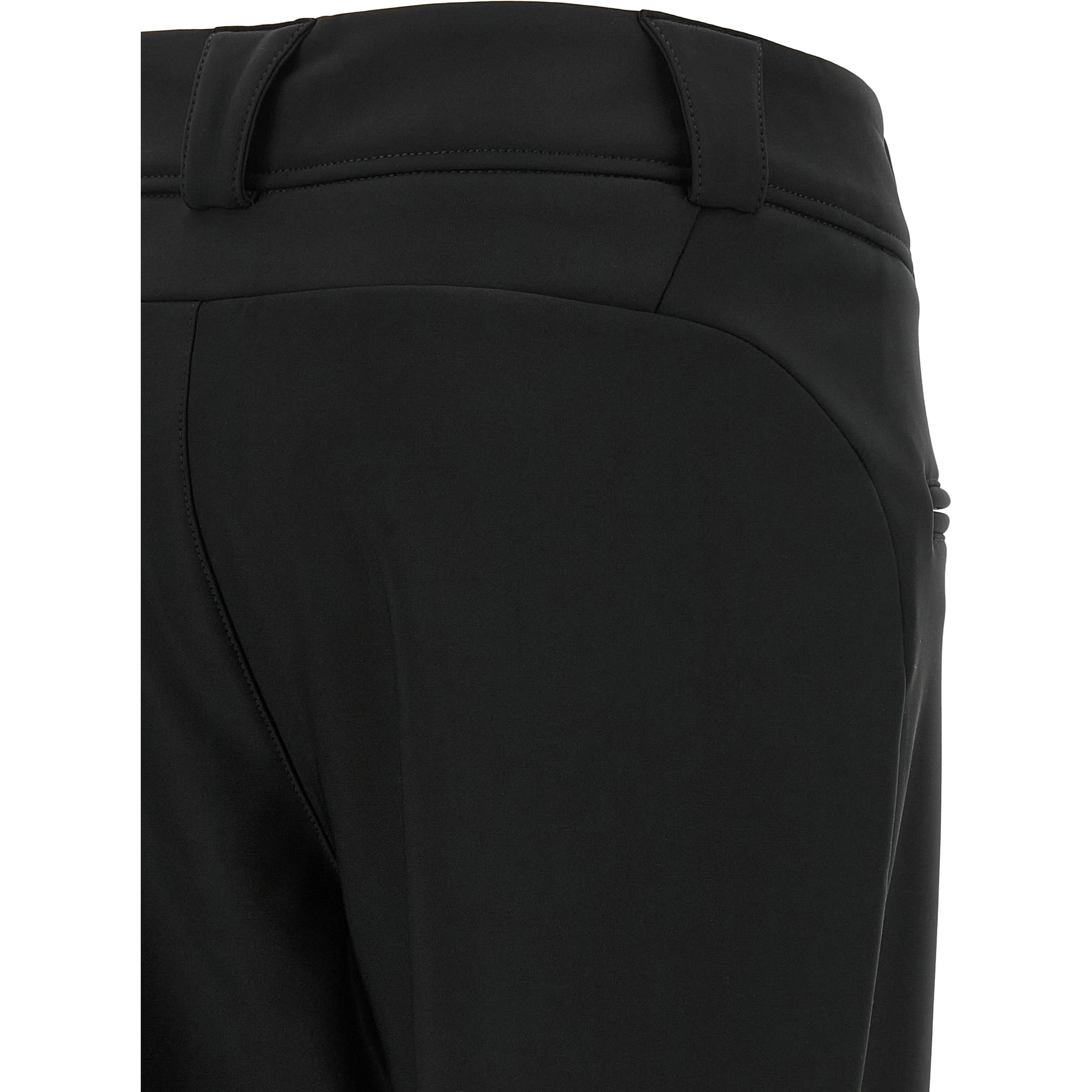 Black Nylon Athletic Pants