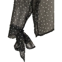 Black Polyester Blouse