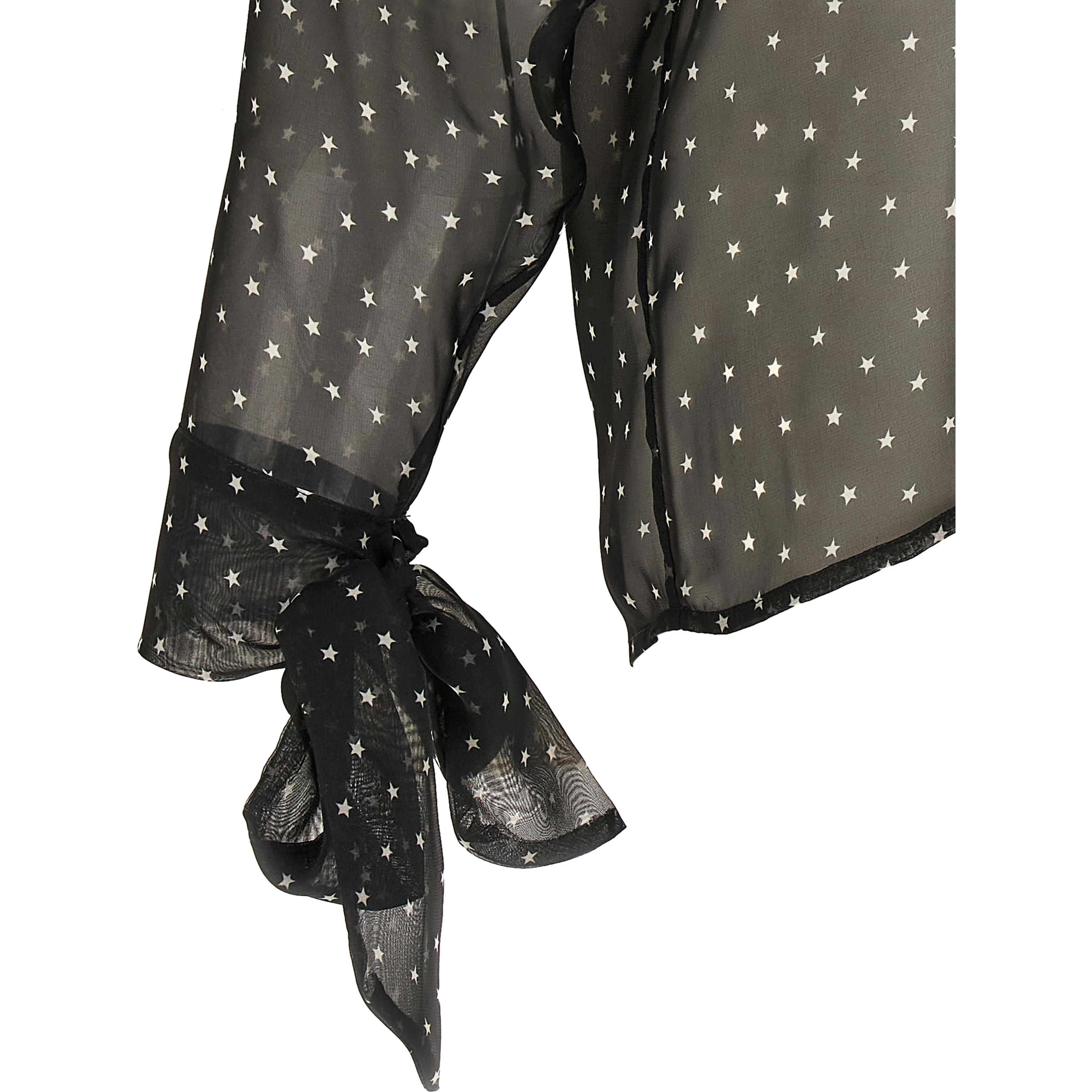 Black Polyester Blouse
