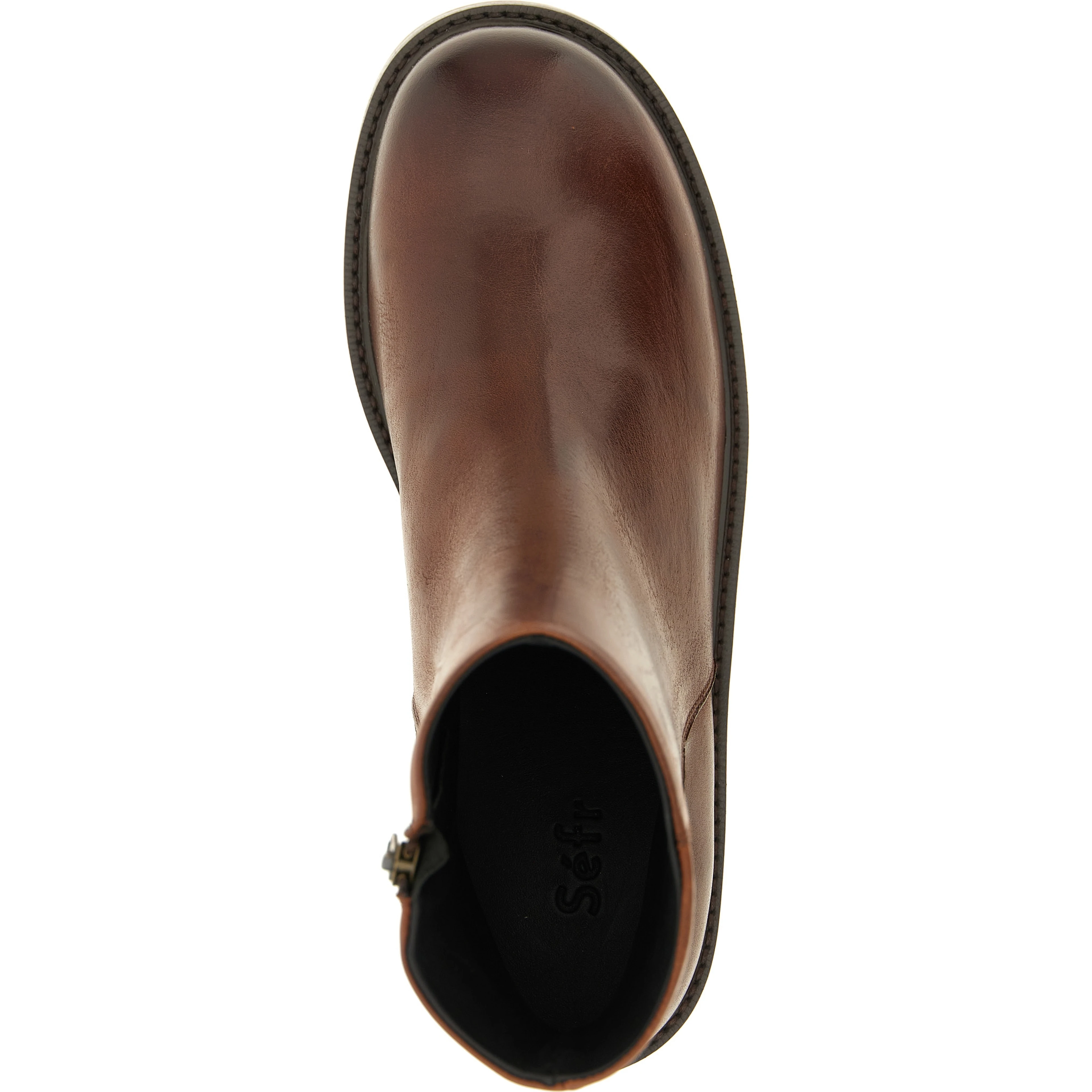 Brown Calfskin Ankle Boots
