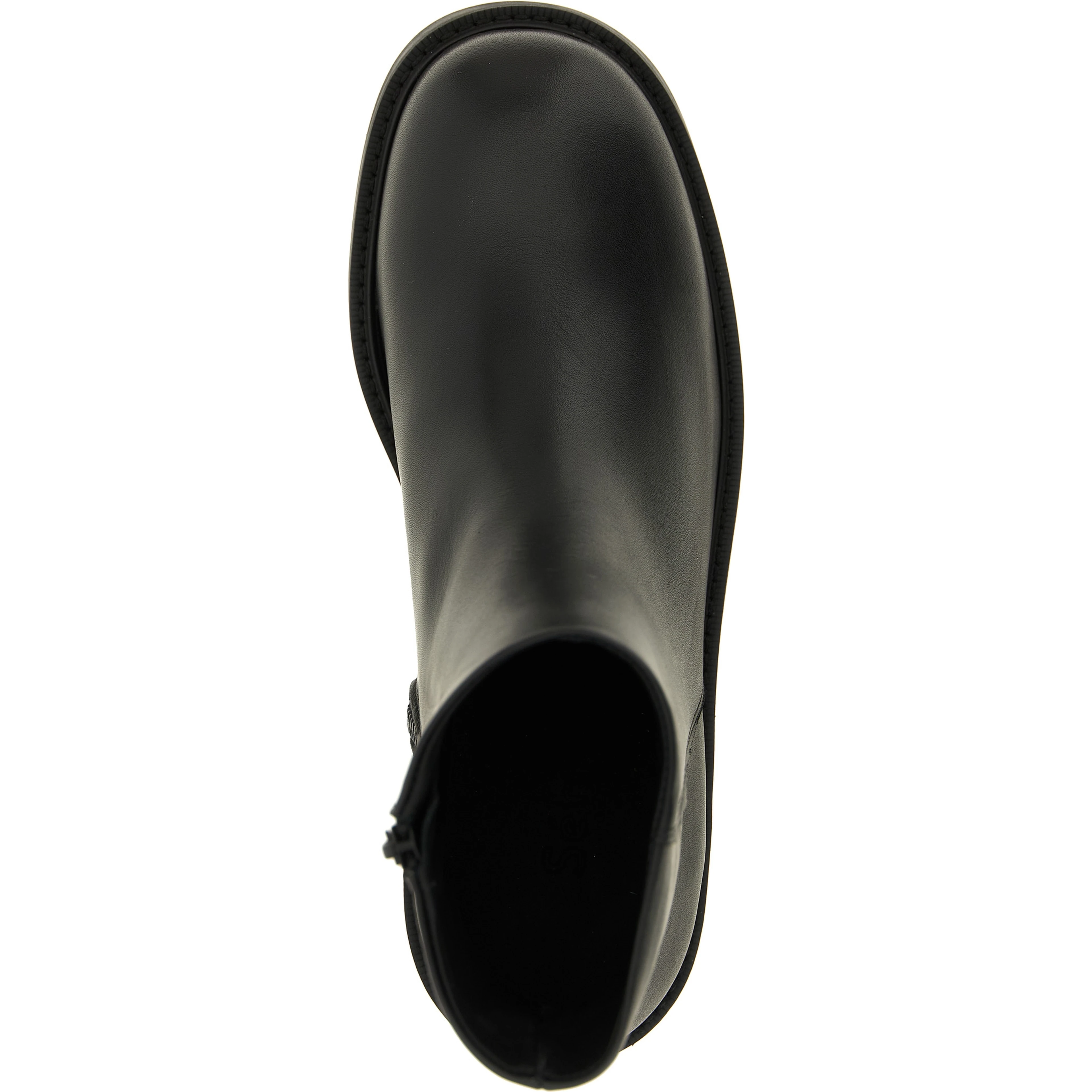 Black Calfskin Ankle Boots