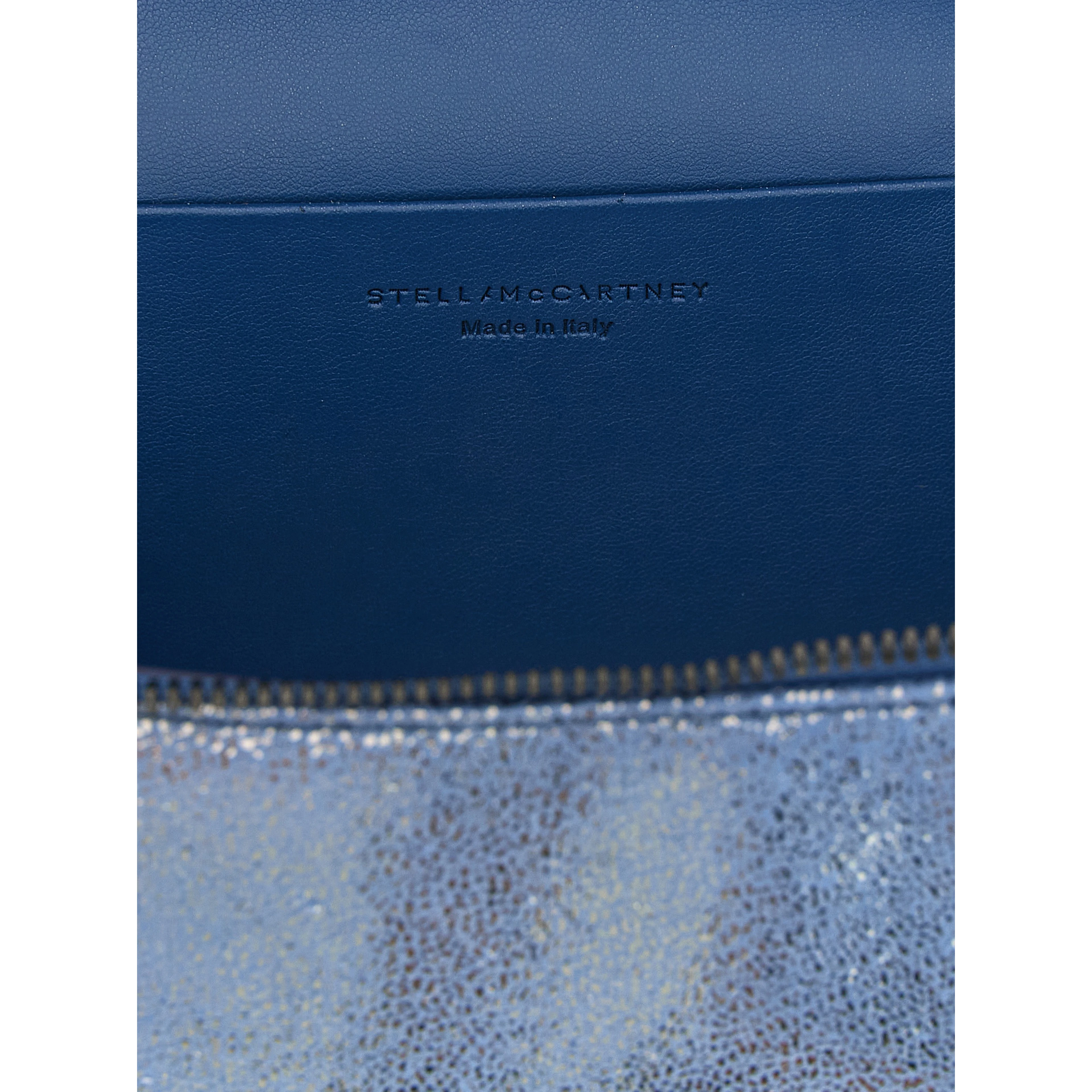 Blue Polyester Crossbody Bag