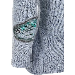 Blue Wool Cardigan