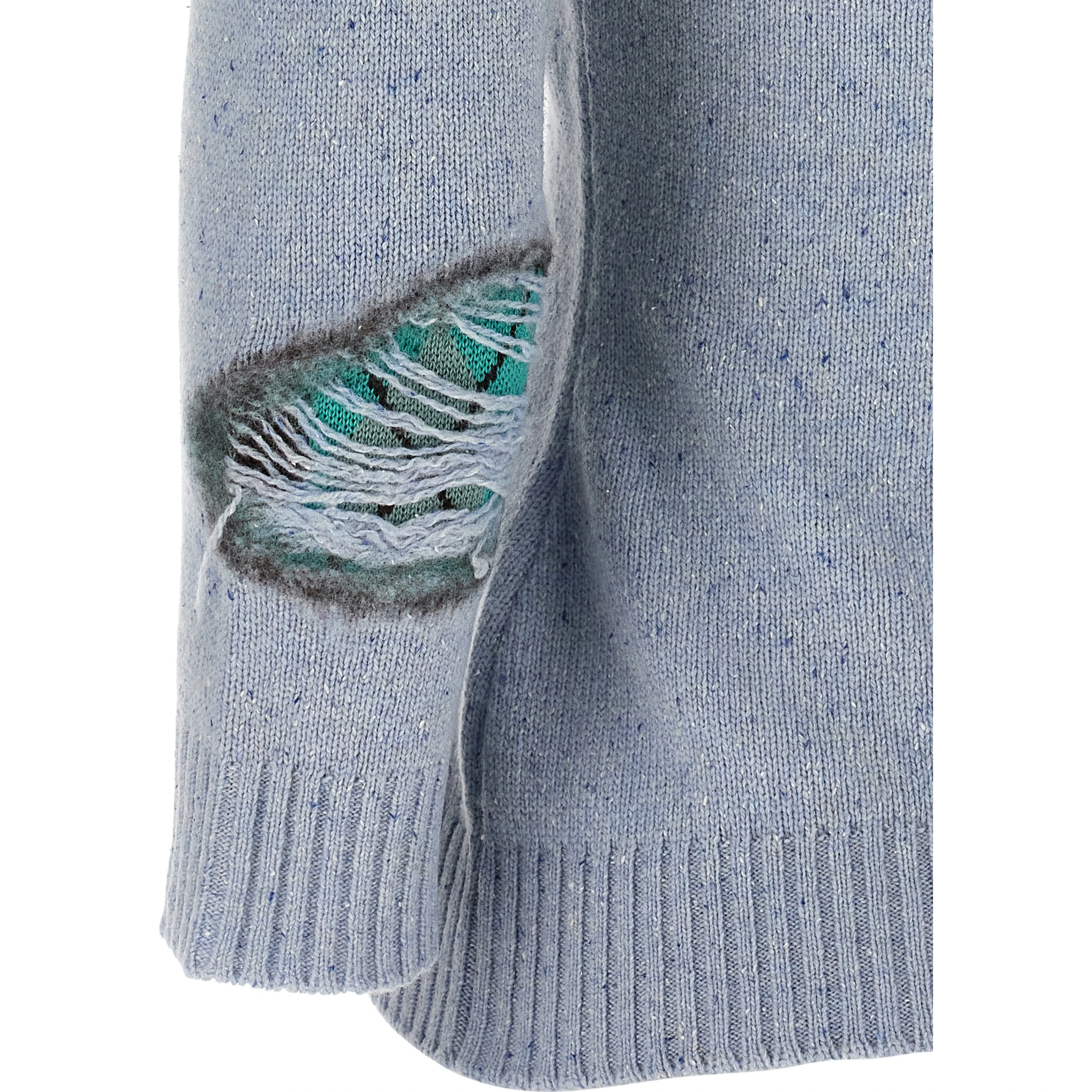 Blue Wool Cardigan