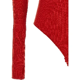 Red Wool Bodysuit