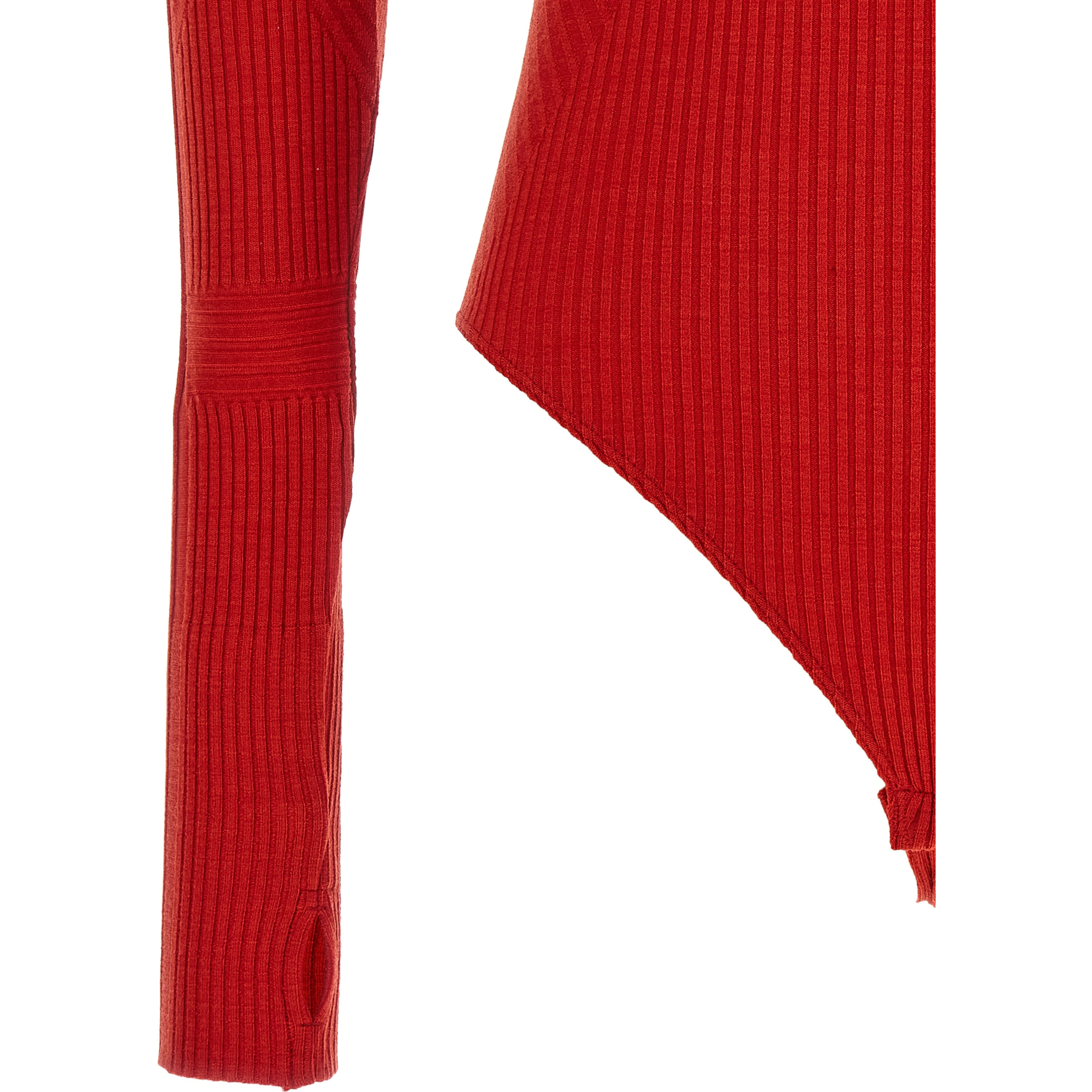 Red Wool Bodysuit