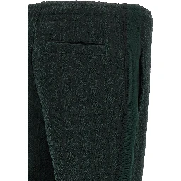 Bicolor Polyester Casual Pants