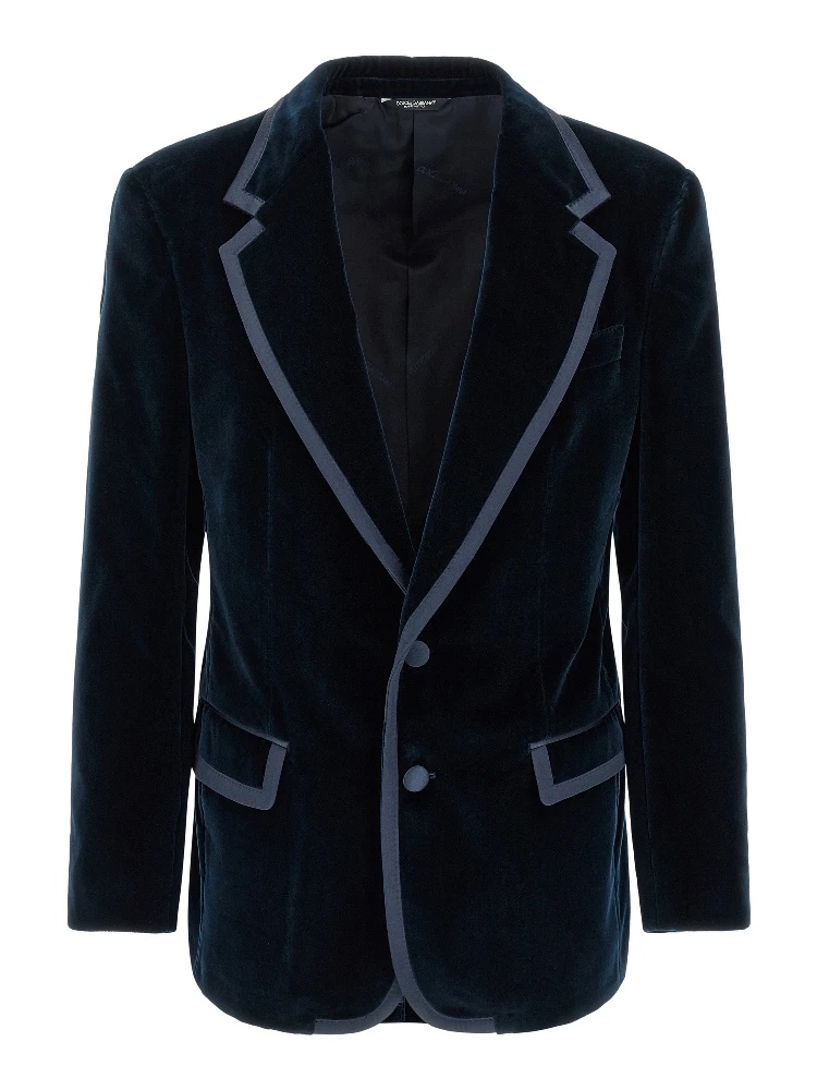 Blue Cotton Blazer