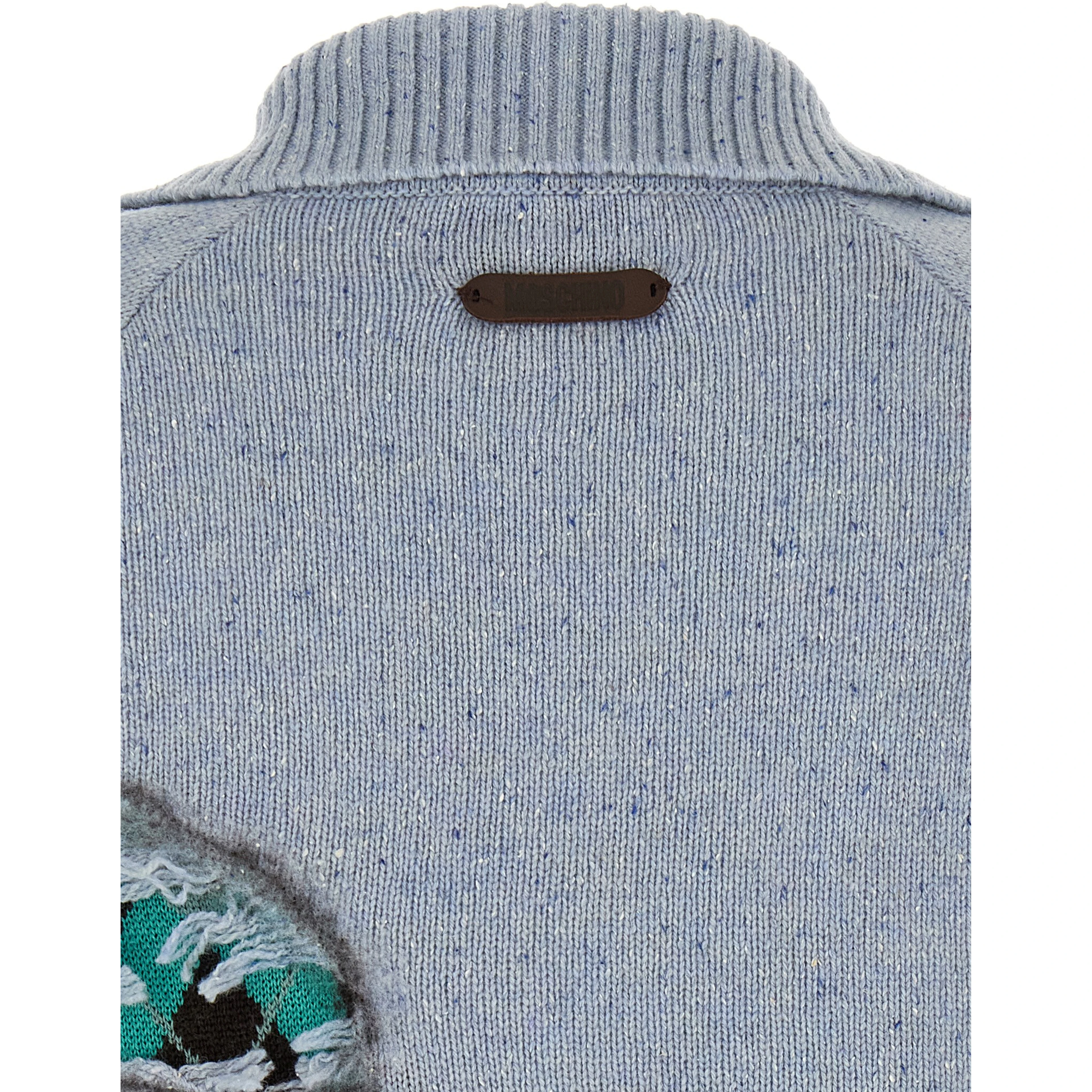 Blue Wool Cardigan