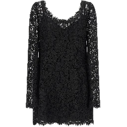 Black Cotton Short Dress