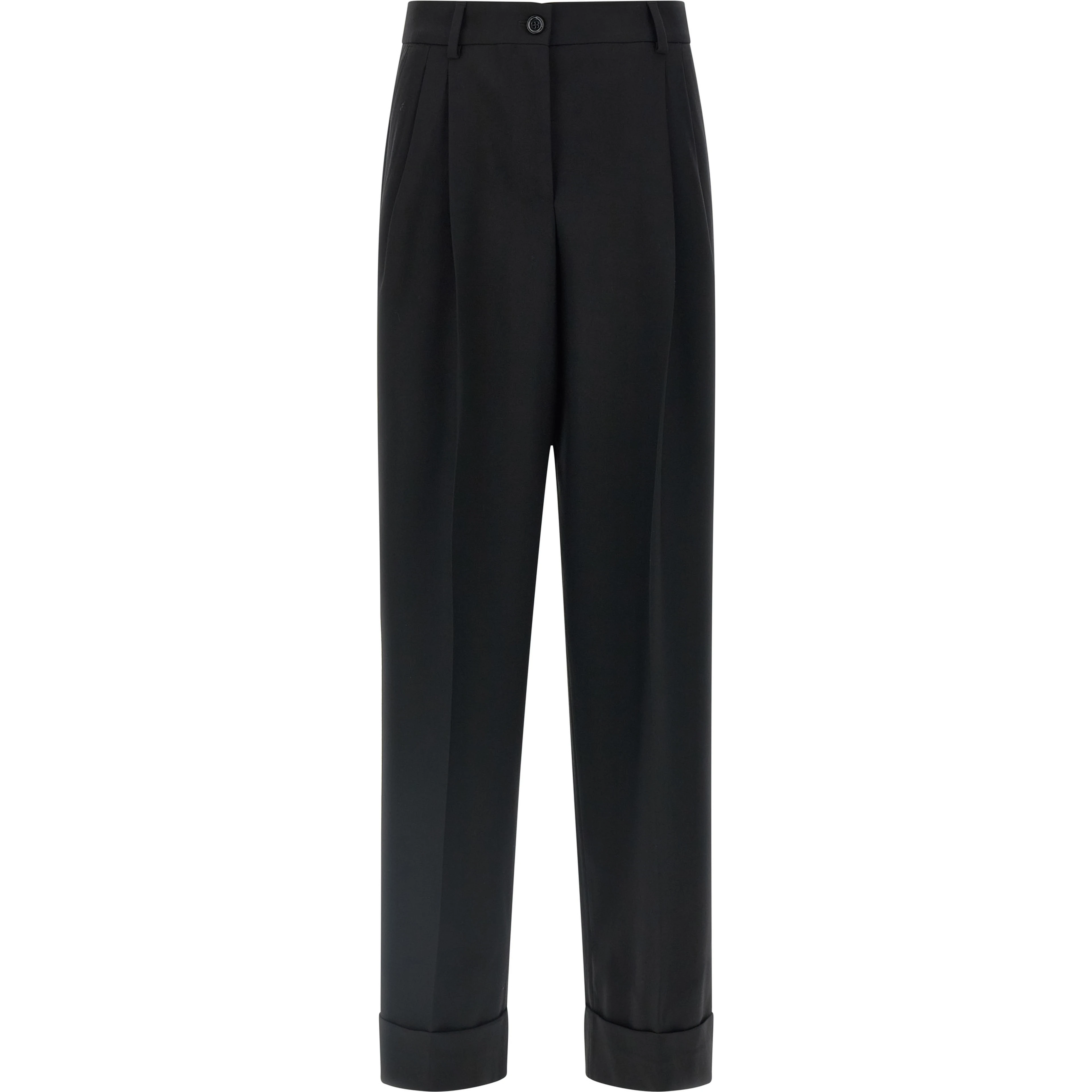 Black Virgin Wool Dress Pants