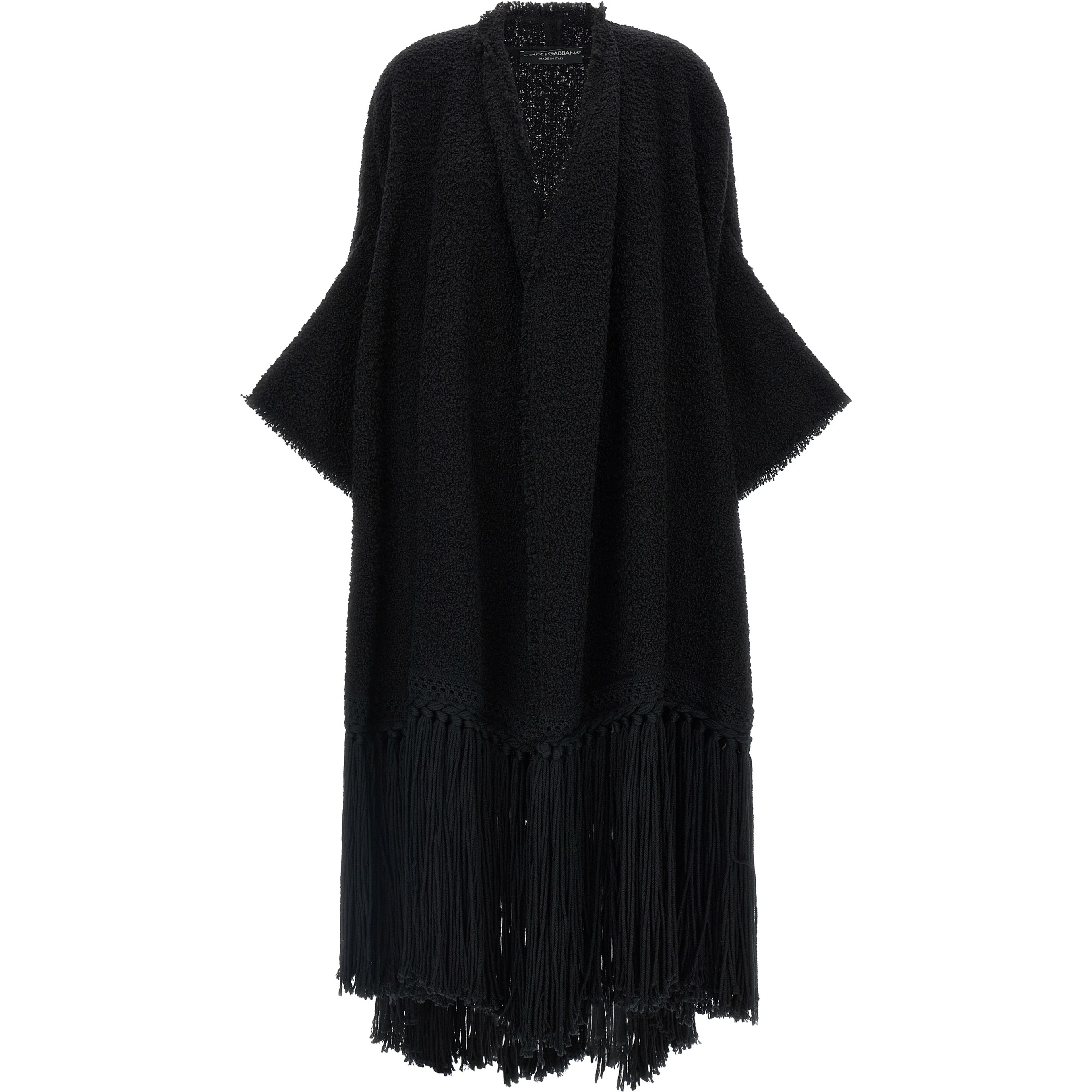 Black Virgin Wool Cardigan