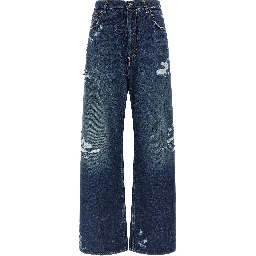 Blue Cotton Jeans Denim