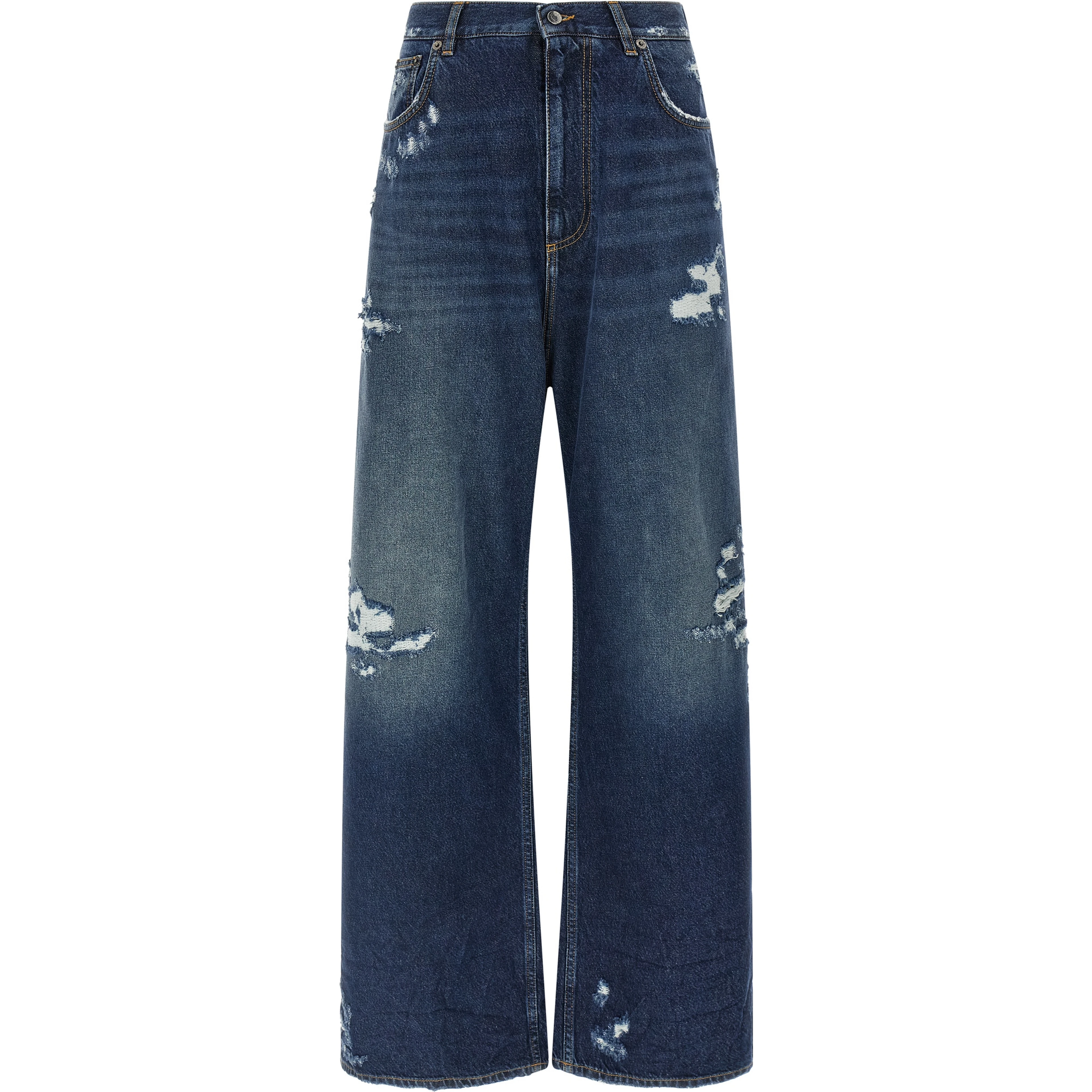 Blue Cotton Jeans Denim