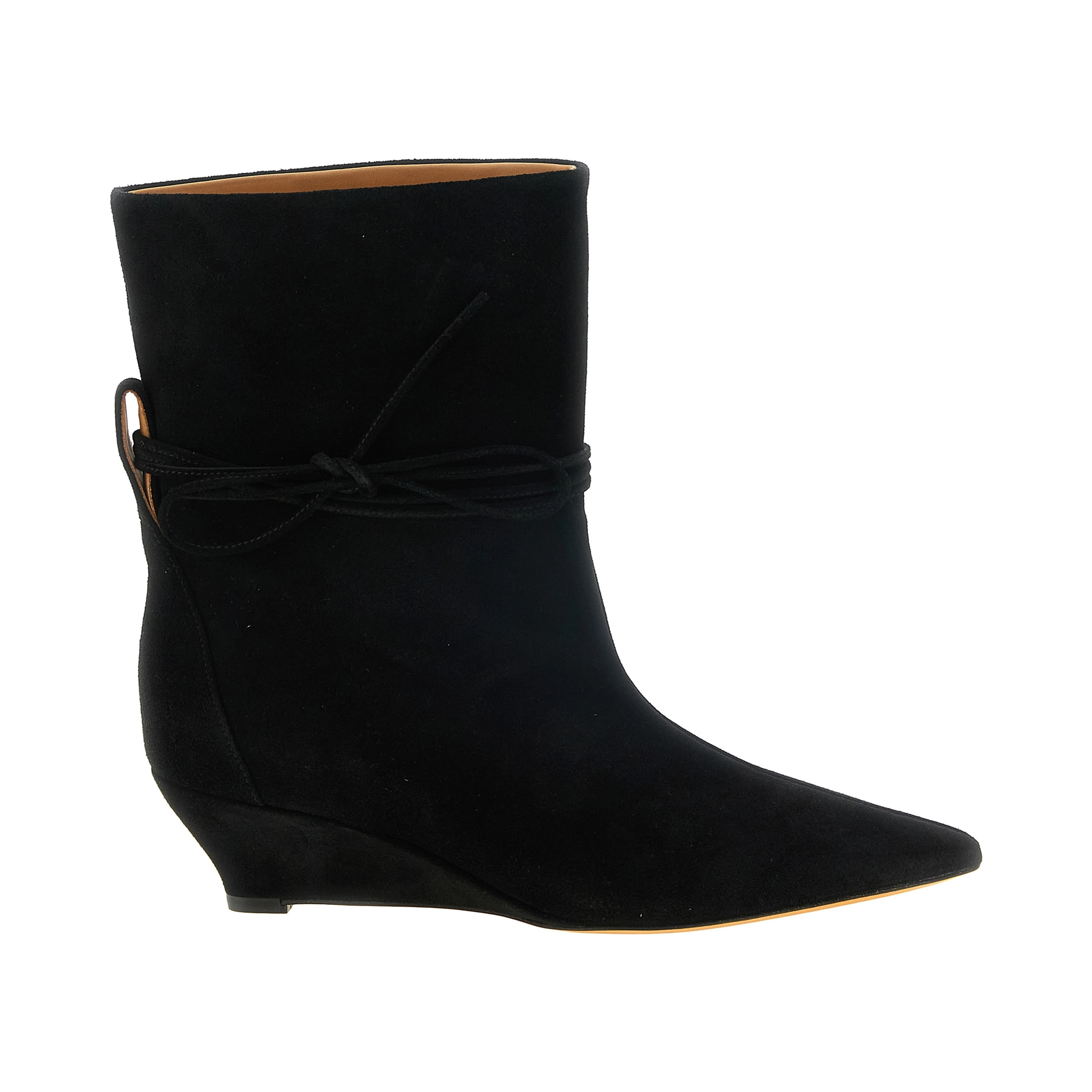 Black Calfskin Ankle Boots